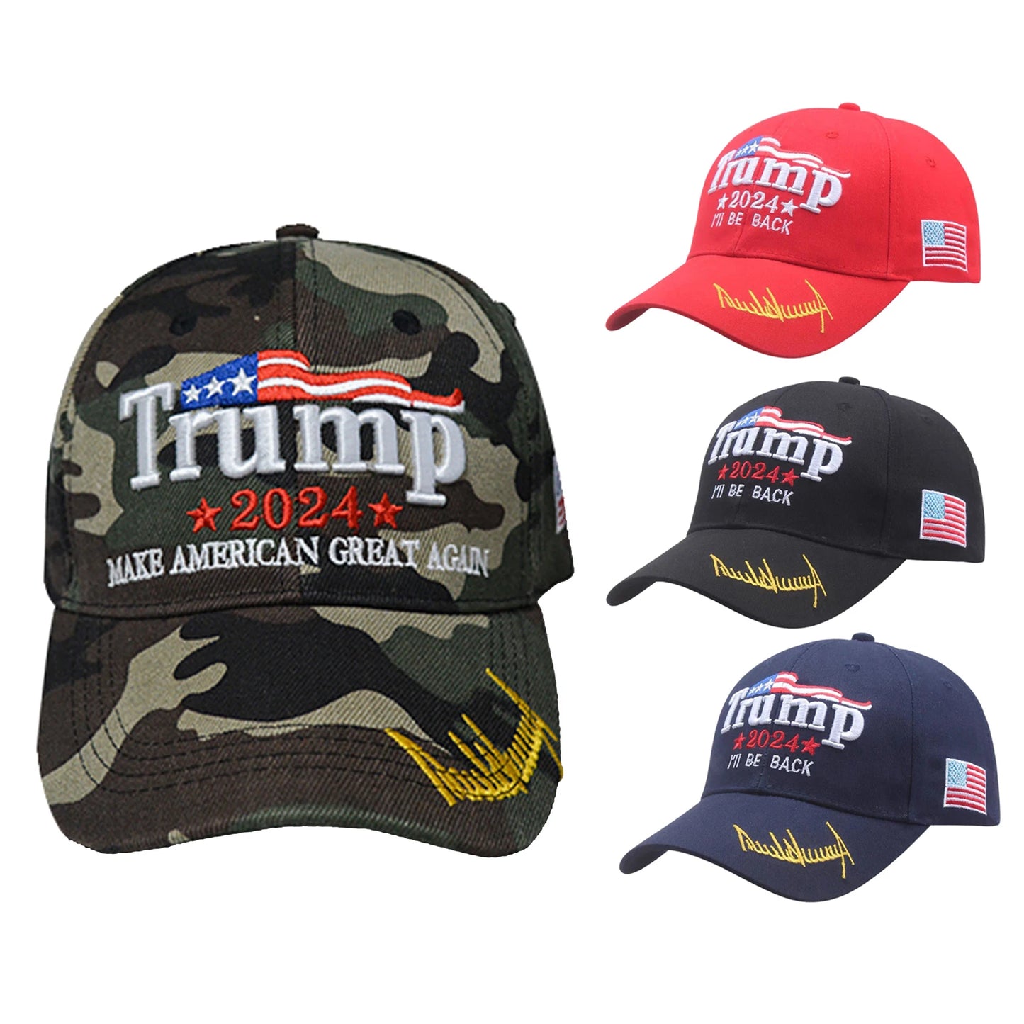 Stylish Donald Trump 2024 Baseball Cap for Supporters