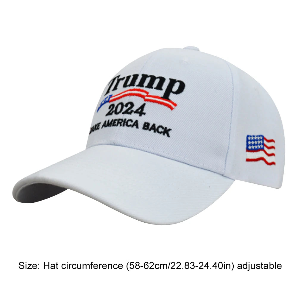 Trump 2024 Duck Tongue Baseball Cap with USA Flag