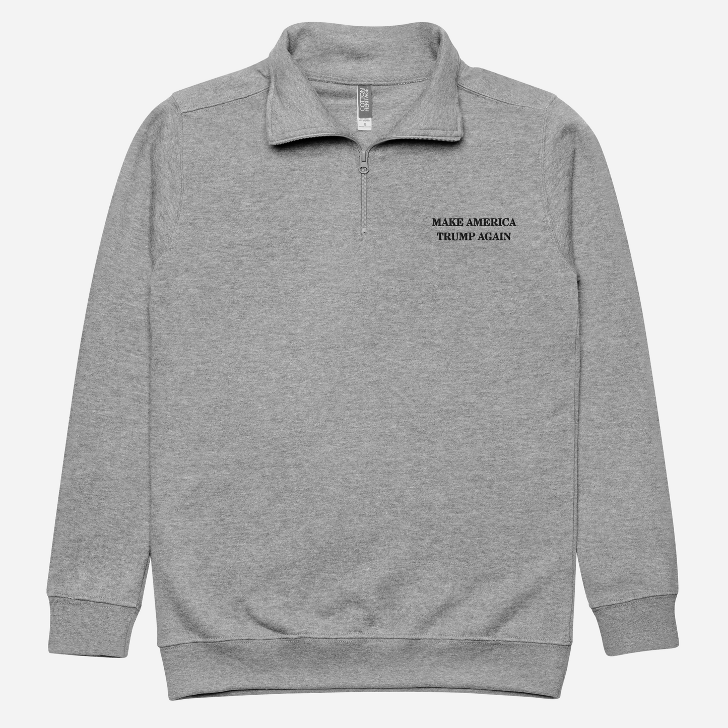 "Make America Trump Again" Unisex Fleece Pullover (Gray)