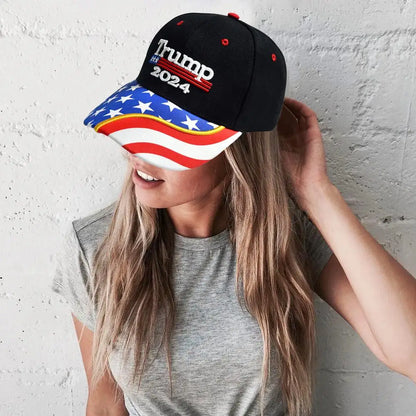 Donald Trump 2024 Adjustable Baseball Cap with Embroidery