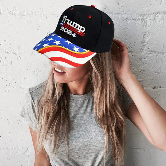 Donald Trump 2024 Adjustable Baseball Cap with Embroidery