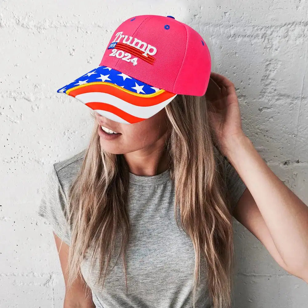 Donald Trump 2024 Adjustable Baseball Cap with Embroidery