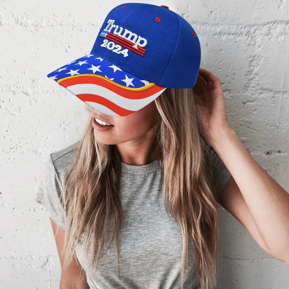 Donald Trump 2024 Adjustable Baseball Cap with Embroidery
