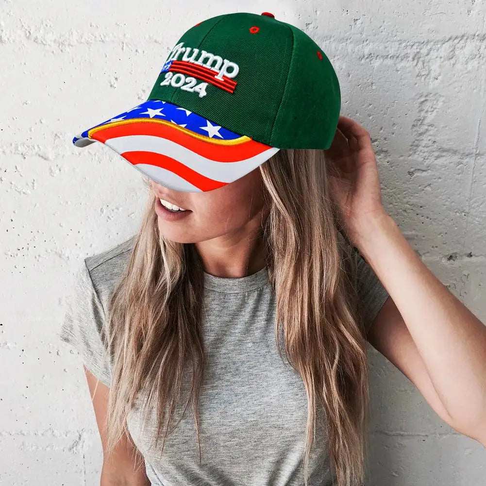 Donald Trump 2024 Adjustable Baseball Cap with Embroidery