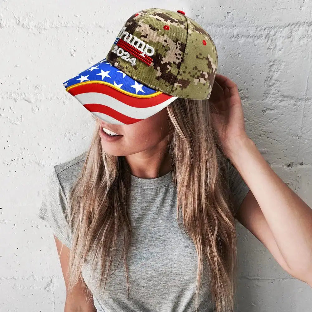 Donald Trump 2024 Adjustable Baseball Cap with Embroidery