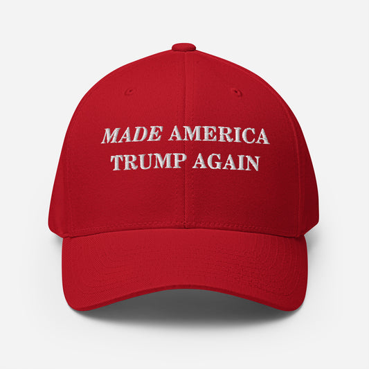 "Made America Trump Again" Flexfit Hat (Red)