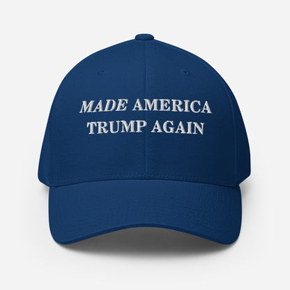 "Made America Trump Again" Flexfit Hat (Blue)