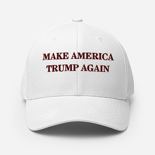 "Make America Trump Again" Flexfit Hat (White)