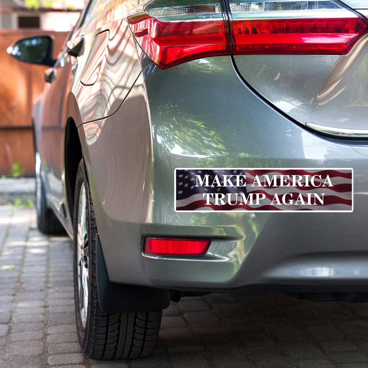 "Make America Trump Again" Bumper Sticker (Flag)
